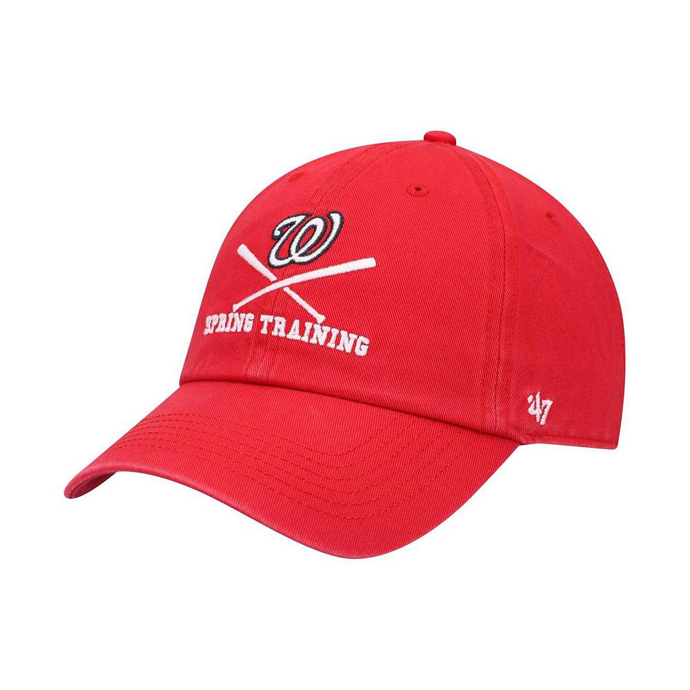 47 Brand]47 Brand男款红色帽子|Men's Red Washington Nationals 2022