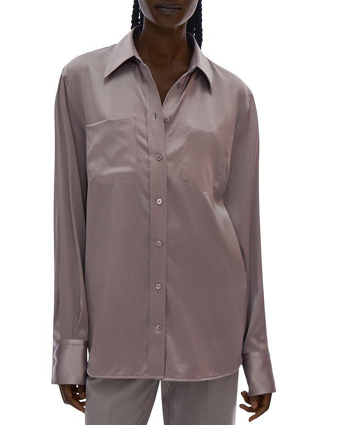 商品Helmut Lang|Core Stretch Silk Shirt,价格¥2944,第1张图片
