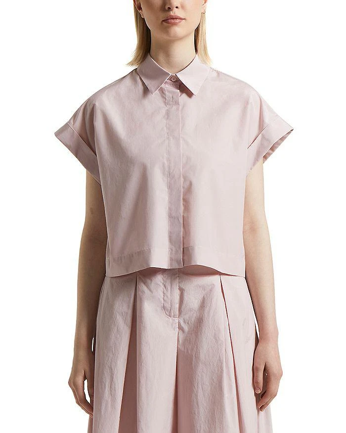 商品Peserico|Short Sleeve Hidden Placket Blouse,价格¥2580,第1张图片