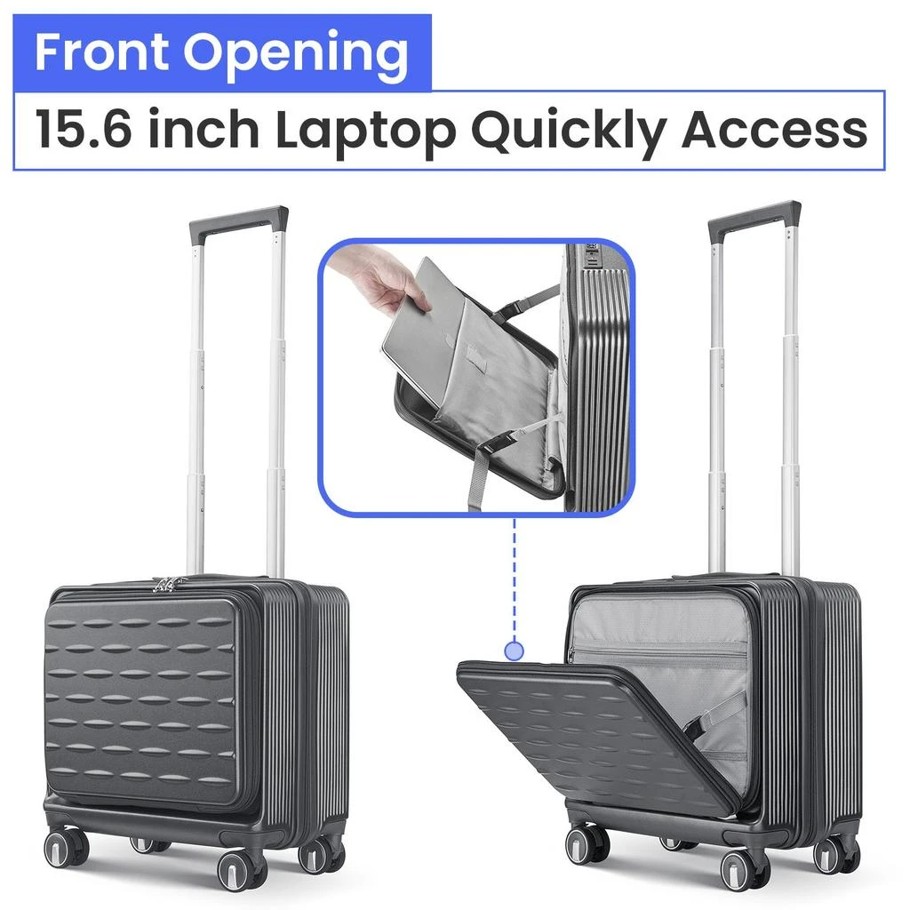 Streamdale 18" Carry On Luggage with Front Open Door &Laptop Interlayer 商品