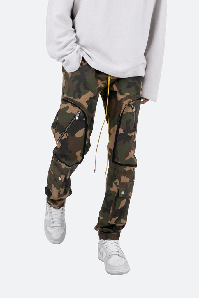 Contrast Taped Cargo Pants - Camo商品第6张图片规格展示