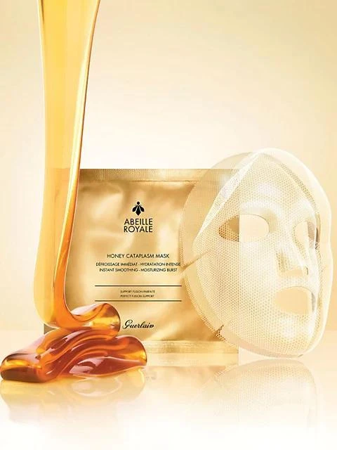 商品Guerlain|Abeille Royale 4-Piece Honey Cataplasm Sheet Mask Set,价格¥968,第5张图片详细描述