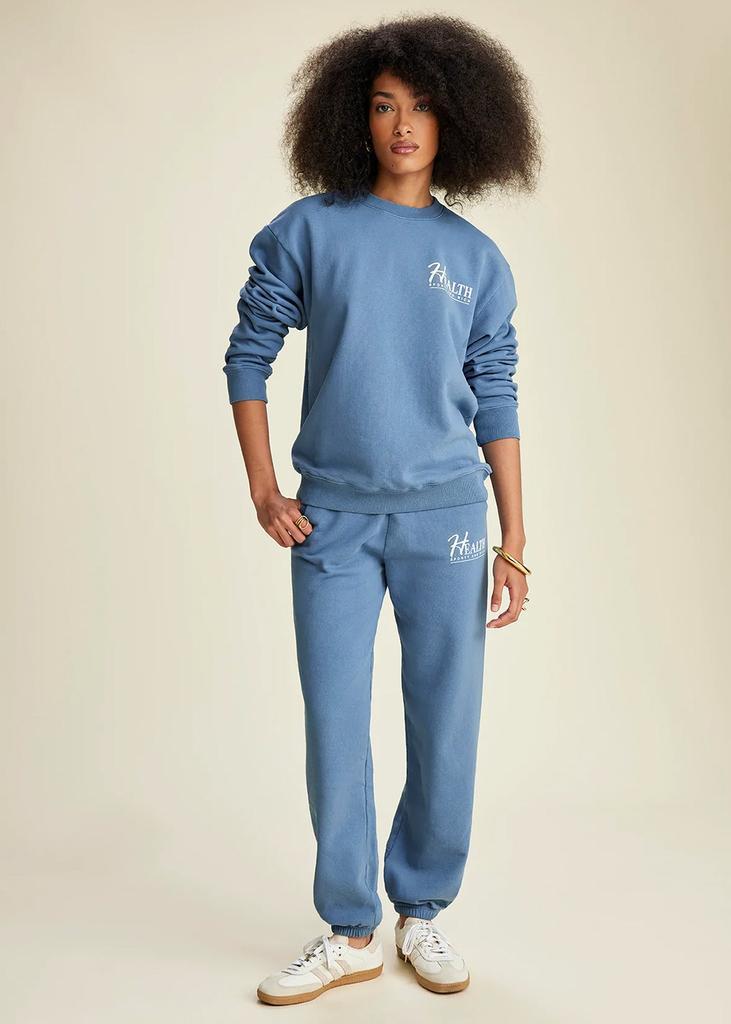 商品Sporty & Rich|Sporty & Rich Steel Blue Big H Sweatshirt,价格¥855,第5张图片详细描述