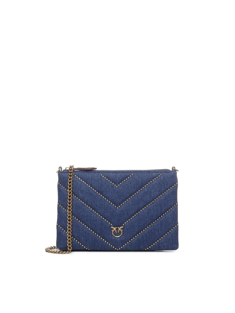 商品PINKO|Pinko Quilted Denim Crossbody Bag,价格¥1553,第1张图片