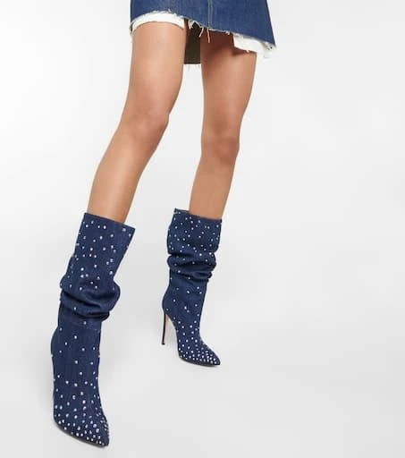 商品Paris Texas|Holly embellished denim boots,价格¥3442,第4张图片详细描述