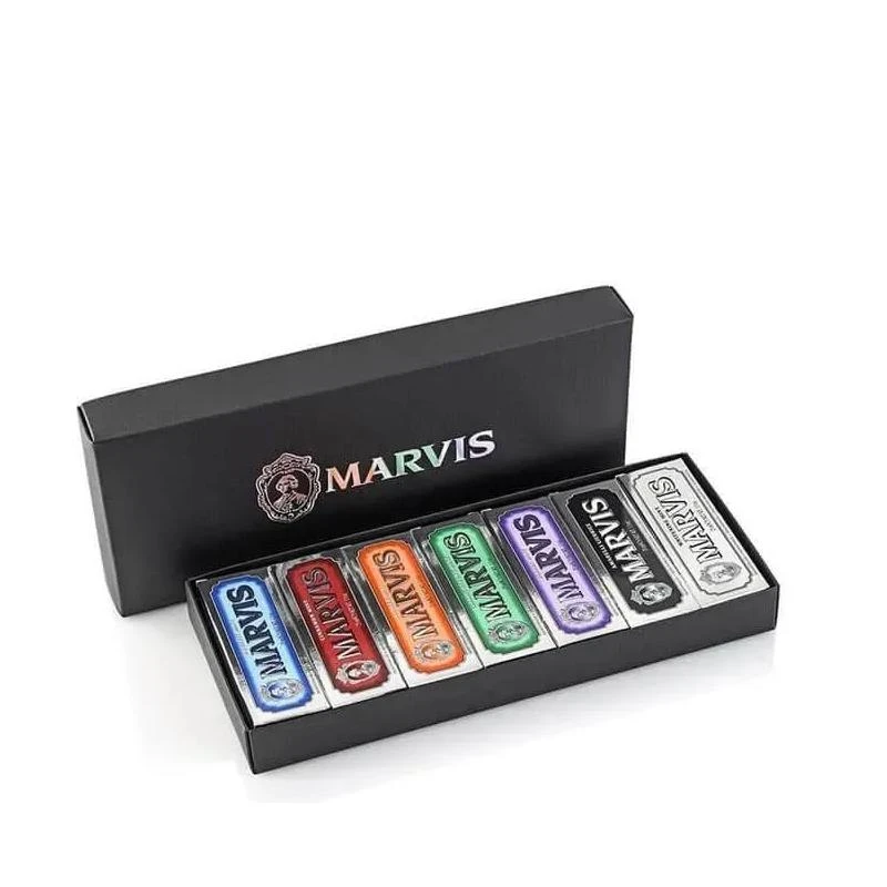 商品Marvis|Marvis玛尔斯 牙膏豪华版黑盒套装 - 7 x 25ml,价格¥385,第1张图片
