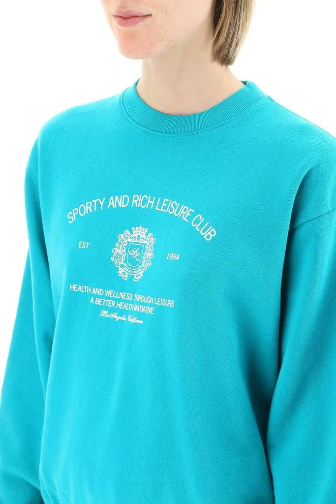 商品Sporty & Rich|'CREST' CREWNECK SWEATSHIRT,价格¥424,第5张图片详细描述