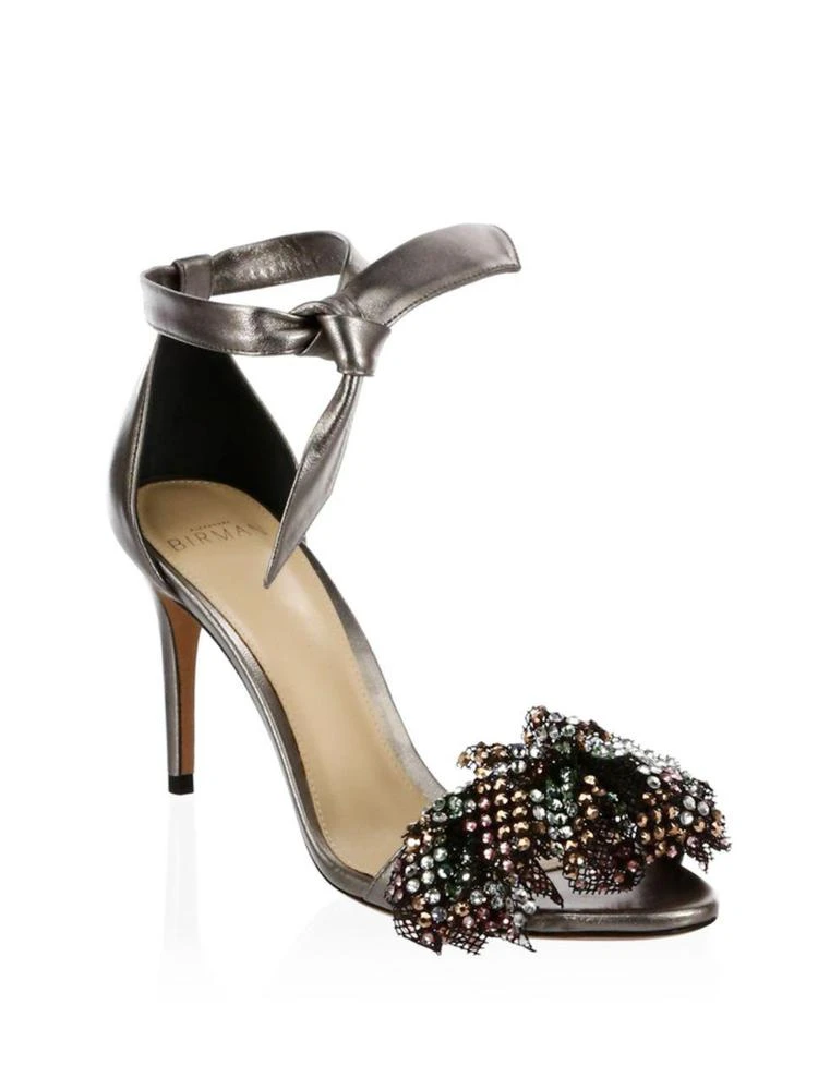 商品Alexandre Birman|Clarita Metallic Leather Ankle-Tie Sandals,价格¥2360,第1张图片