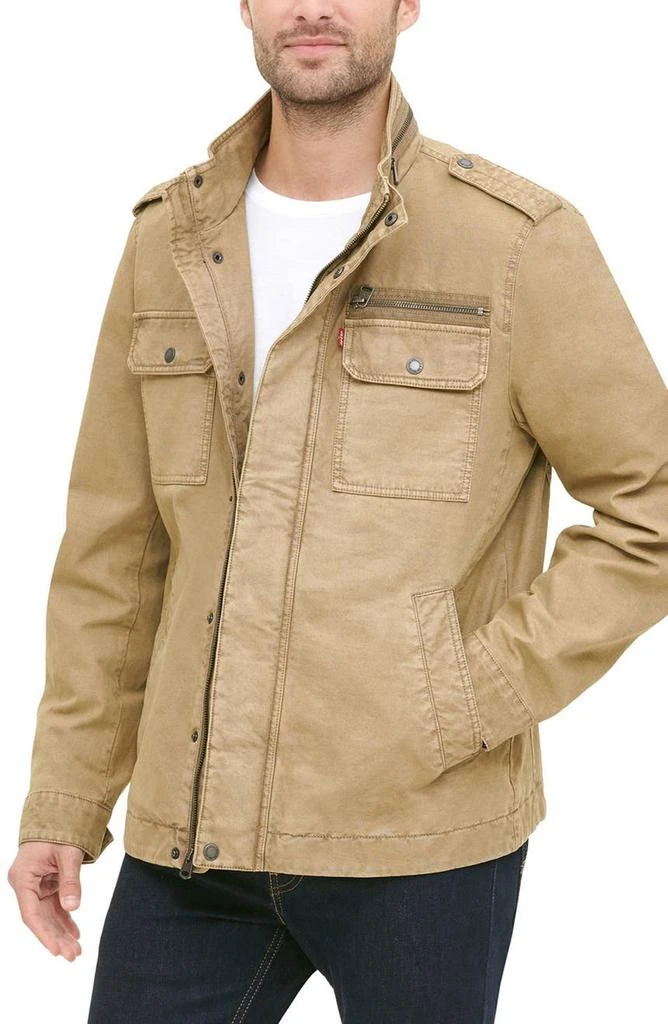 商品Levi's|Washed Cotton Two Pocket Military Jacket,价格¥461,第3张图片详细描述