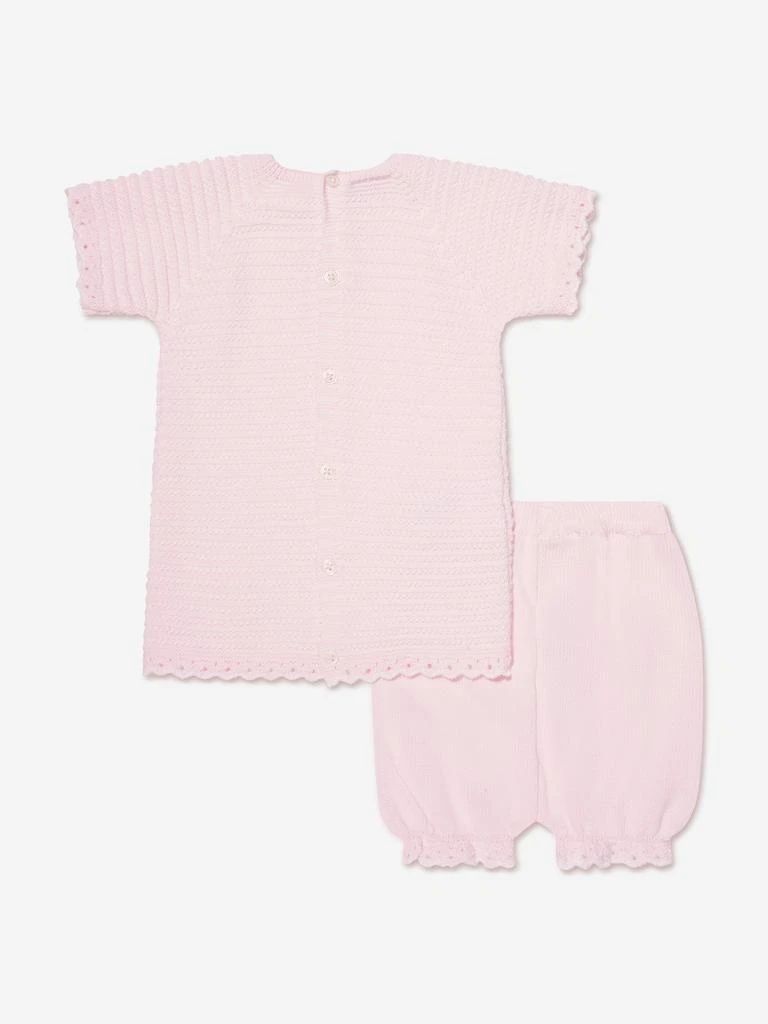 商品Paz Rodriguez|Baby Girls Sweater And Bloomers Set in Pink,价格¥247,第2张图片详细描述