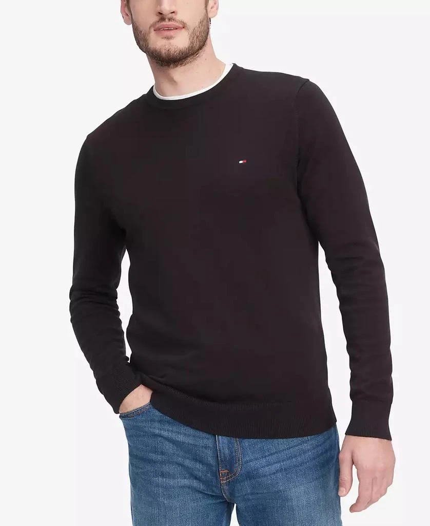 商品Tommy Hilfiger|纯棉圆领针织衫,价格¥255,第1张图片