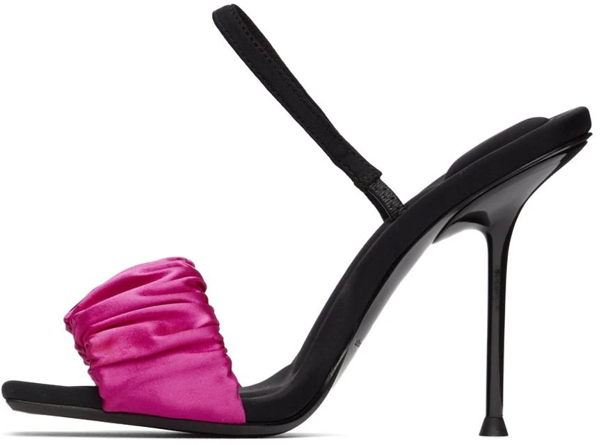 商品Alexander Wang|Pink Scrunchie Jessie Heeled Sandals,价格¥2250,第3张图片详细描述
