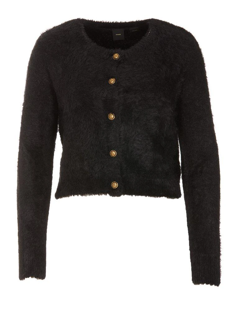 商品PINKO|Pinko Button Embossed Crewneck Teddy Cardigan,价格¥1033,第1张图片