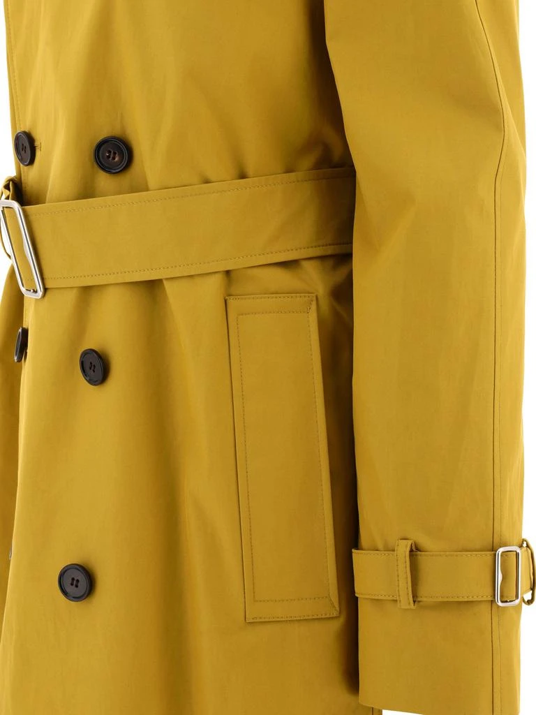 商品Burberry|Long Gabardine Trench Coat Coats Yellow,价格¥6331,第4张图片详细描述