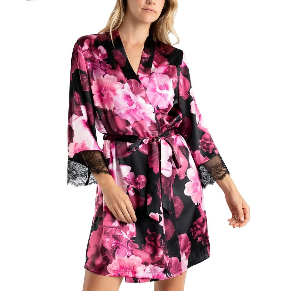 商品Linea Donatella|Women's Erina 2-Pc. Printed Robe & Chemise Set,价格¥232,第4张图片详细描述