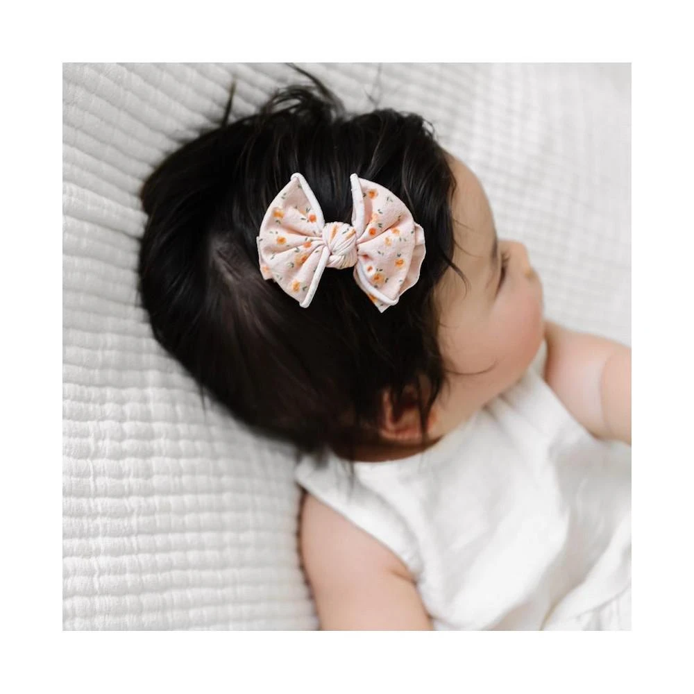 商品Baby Bling|Infant-Toddler 2-pack Printed Baby Fab-Bow-Lous® Hair Clips for Girls,价格¥83,第2张图片详细描述
