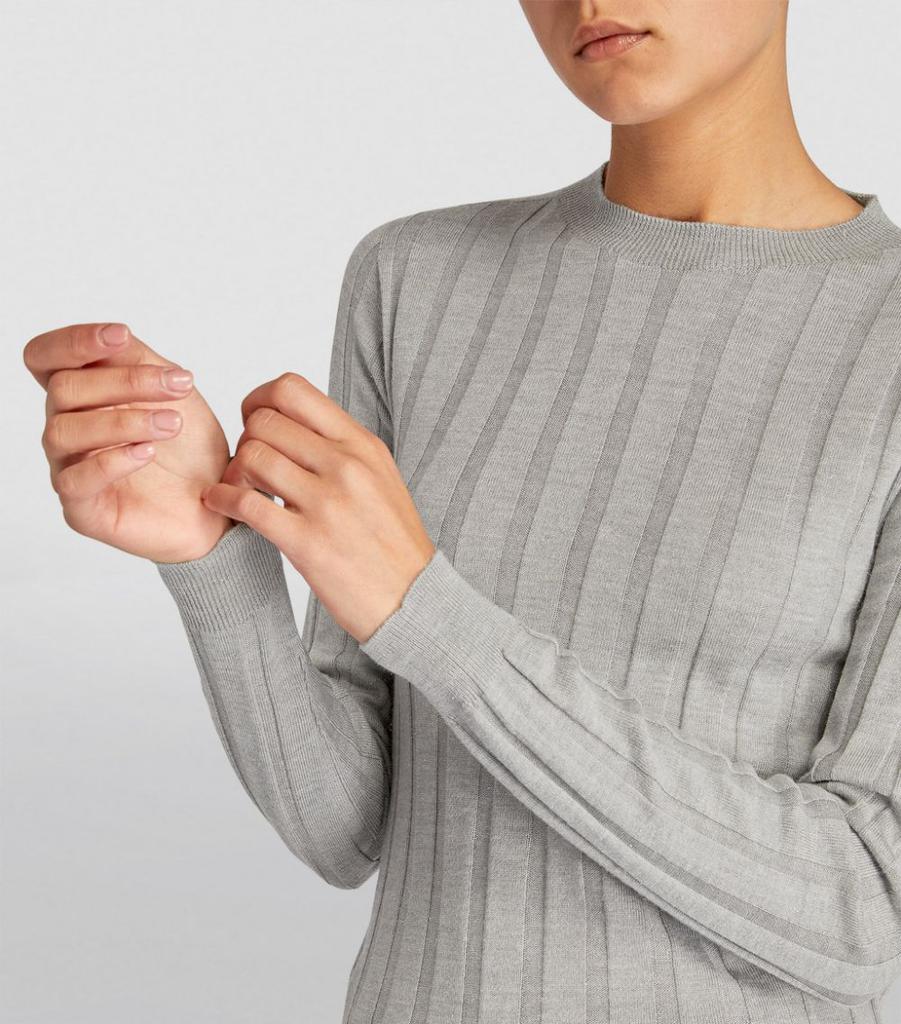 Wool-Blend Ribbed Sweater商品第6张图片规格展示