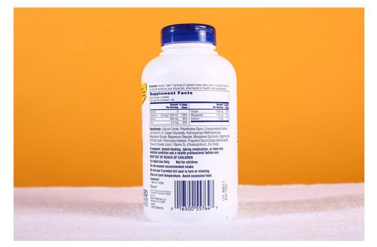 商品One A Day|美国直邮Bayer拜耳Citracal美信钙中老年柠檬酸钙VD肠溶型280粒,价格¥261,第6张图片详细描述