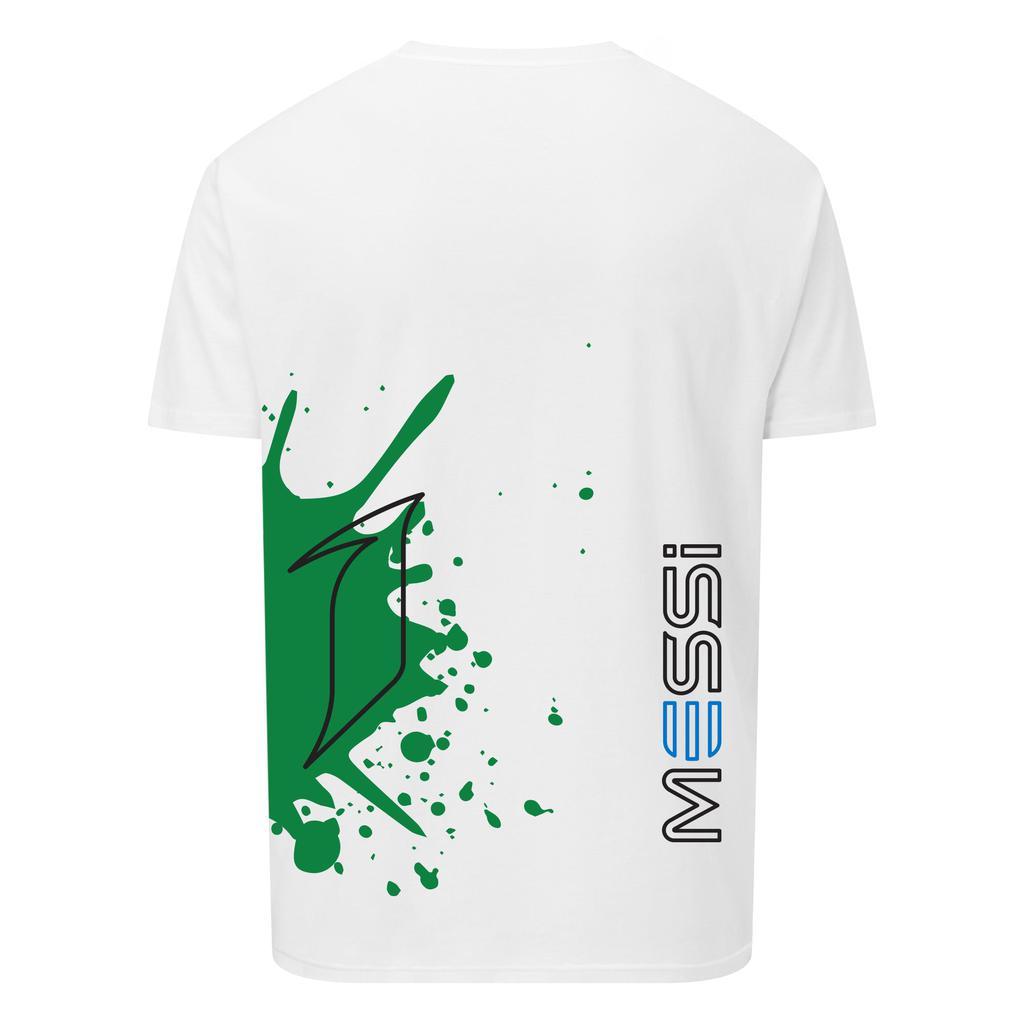 商品The Messi Store|MESSI Paint Splash Logo Outline Tee - White - US/CA,价格¥368,第4张图片详细描述