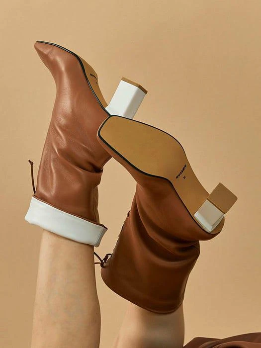 商品NUOSMIQ|Q1AW-B403 / LAVI slouch boots _ 2color,价格¥3467,第5张图片详细描述