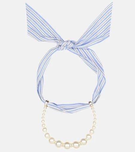商品Miu Miu|Faux-pearl scarf necklace,价格¥5195,第1张图片