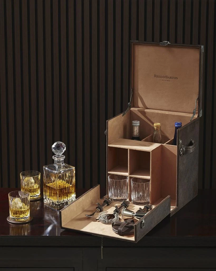 商品Reed & Barton|200th Anniversary Soho Leather Bar Gift Set,价格¥5427,第4张图片详细描述