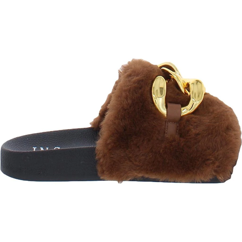商品INC International|Percita Womens Faux Fur Flats Slide Slippers,价格¥178-¥214,第3张图片详细描述
