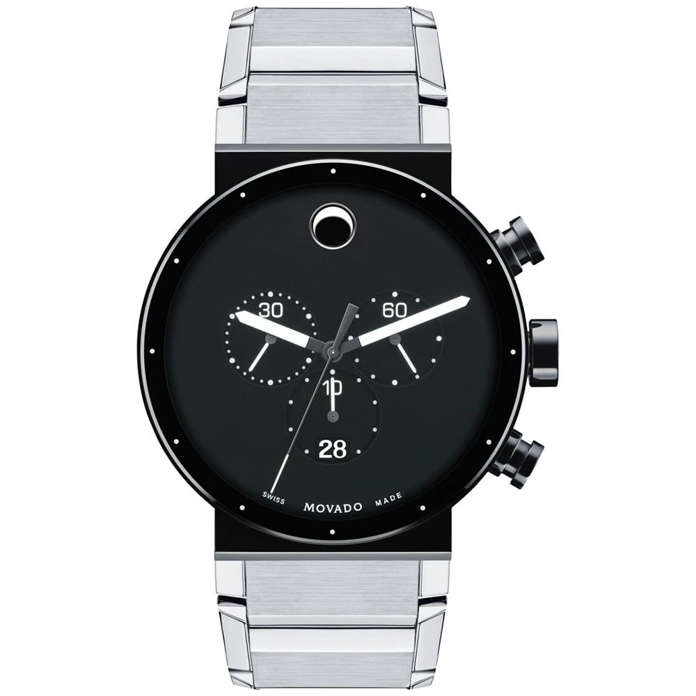 商品Movado|摩凡陀Movado Men's Swiss Chronograph Sapphire Synergy Stainless Steel Bracelet Watch 42mm 0606800,价格¥10830,第1张图片