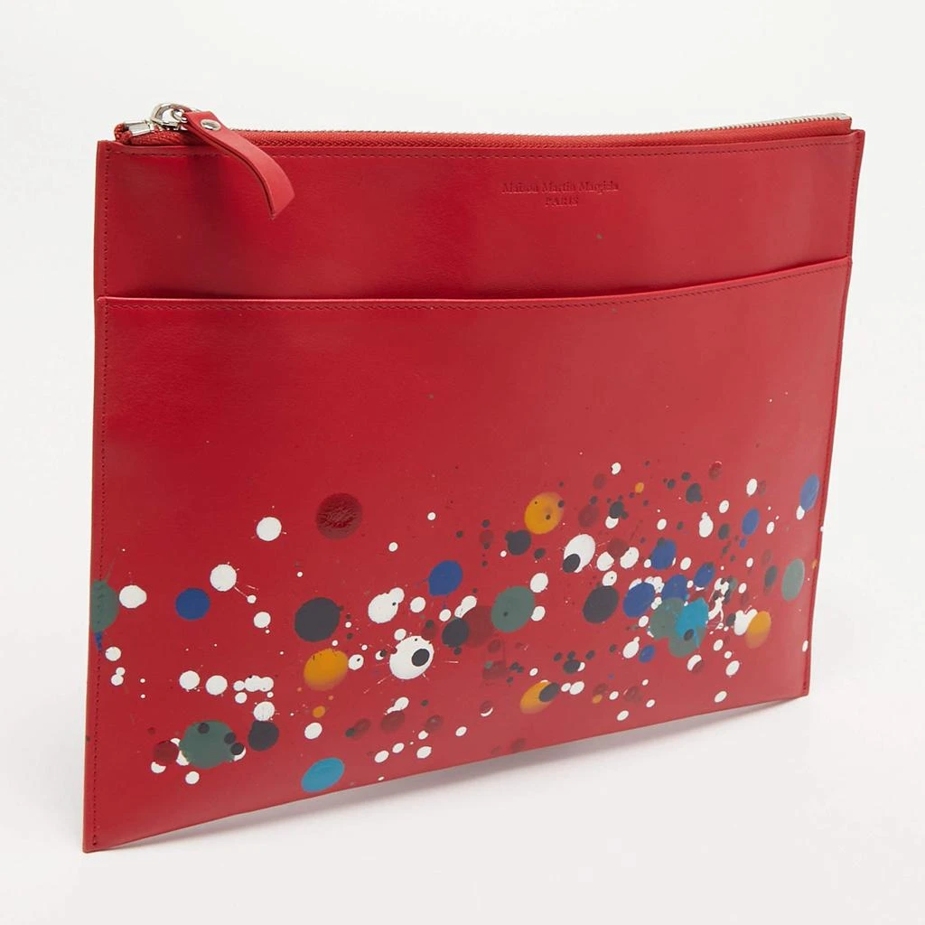 商品[二手商品] MAISON MARGIELA|Maison Martin Margiela Red Leather Clutch,价格¥1157,第3张图片详细描述