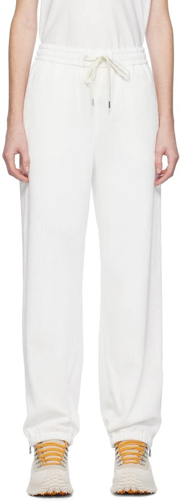 商品Moncler|White Drawstring Lounge Pants,价格¥4945,第1张图片