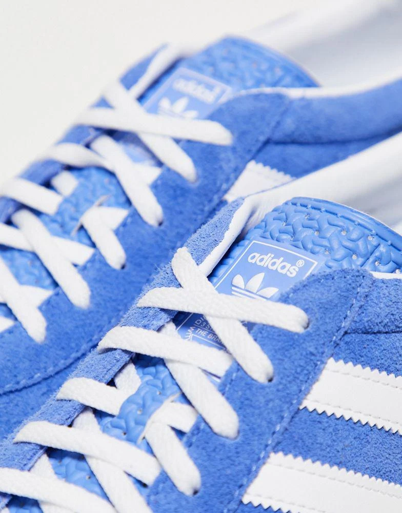 商品Adidas|adidas Originals Gazelle Indoor gum sole trainers in light blue,价格¥643,第3张图片详细描述