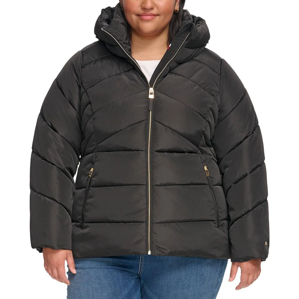 商品Tommy Hilfiger|Women's Plus Size Hooded Puffer Coat,价格¥1482,第1张图片