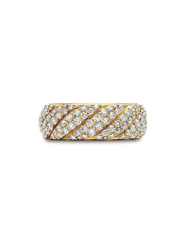 商品David Yurman|Sculpted Cable Band Ring in 18K Yellow Gold,价格¥51223,第4张图片详细描述