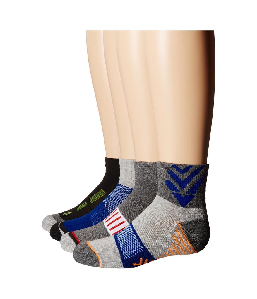 商品Jefferies Socks|Tech Sport Half Cushion Quarter Socks 6-Pair Pack (Toddler/Little Kid/Big Kid/Adult),价格¥92,第1张图片
