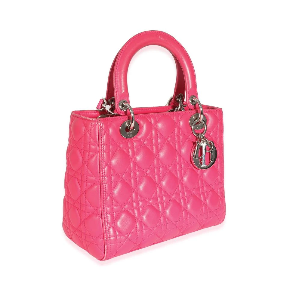 商品[二手商品] Dior|Christian Dior Pink Cannage Lambskin Medium Lady Dior,价格¥22107,第4张图片详细描述