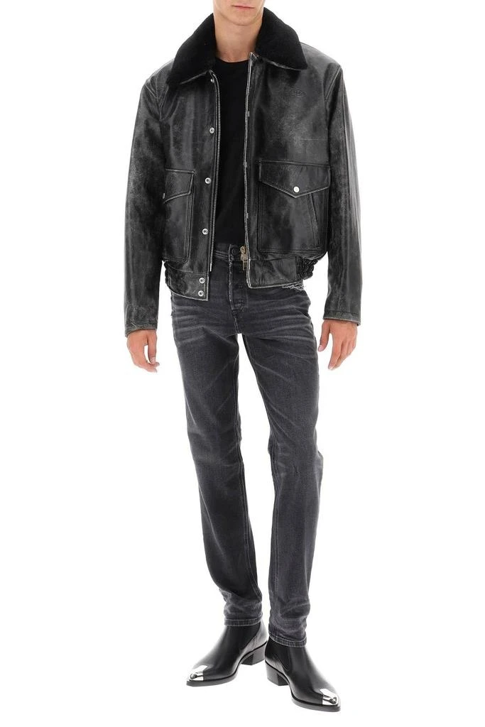 商品Diesel|L-Muds vintage-leather jacket,价格¥5002,第2张图片详细描述