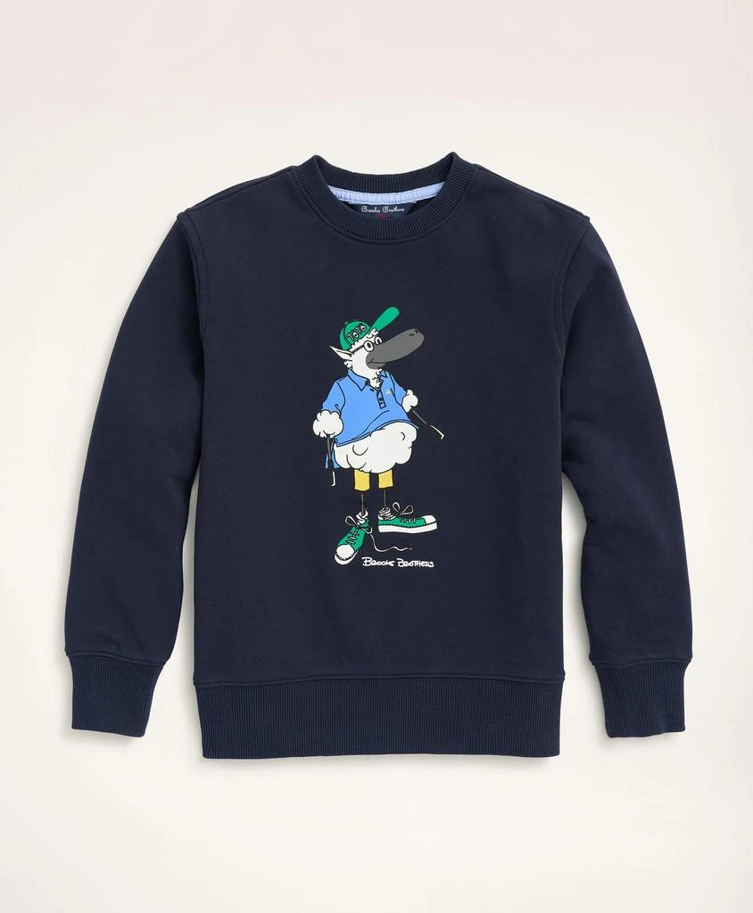 商品Brooks Brothers|Boys Henry the Sheep Graphic Sweatshirt,价格¥328,第1张图片