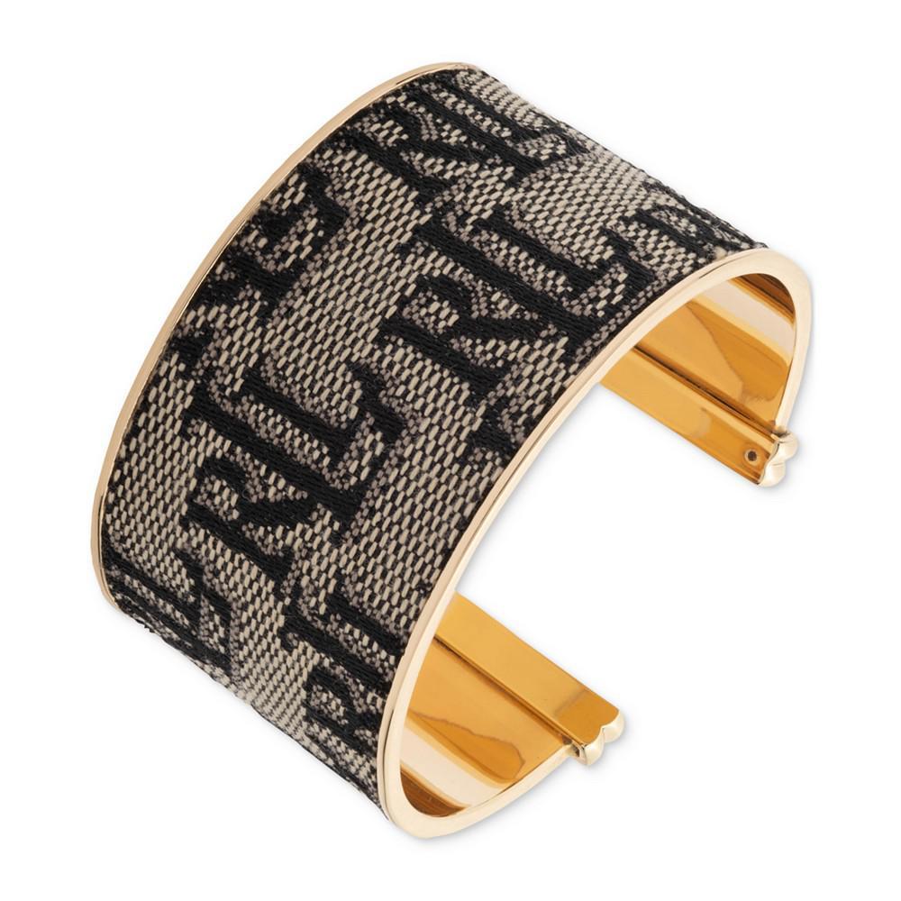 商品Ralph Lauren|Gold-Tone Jacquard Logo Cuff Bracelet,价格¥721,第1张图片
