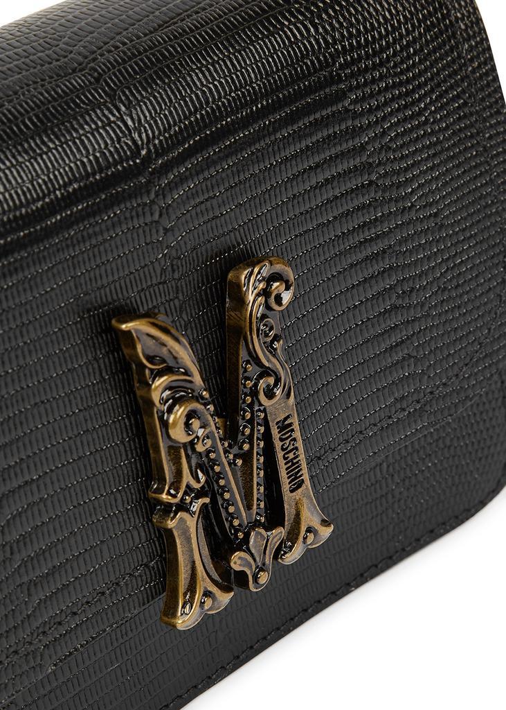商品Moschino|M lizard-effect leather shoulder bag,价格¥5528,第5张图片详细描述
