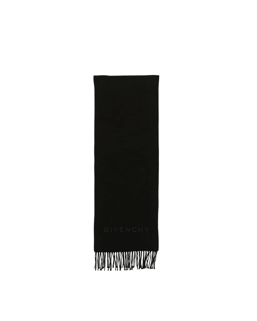 商品Givenchy|Embroidered Fringe Wool Scarf,价格¥1122,第1张图片