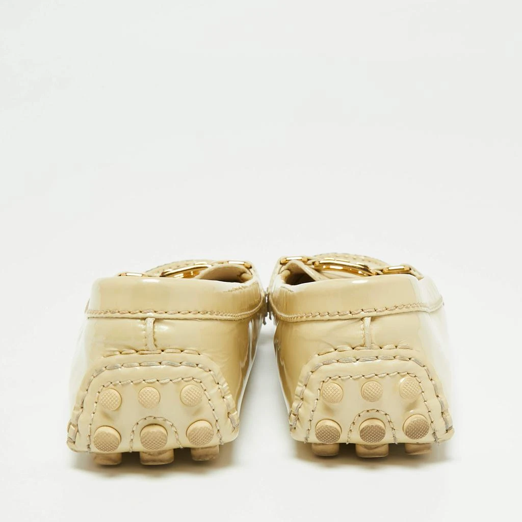 商品[二手商品] Louis Vuitton|Louis Vuitton Cream Patent Leather Oxford Loafers Size 37,价格¥1125,第5张图片详细描述