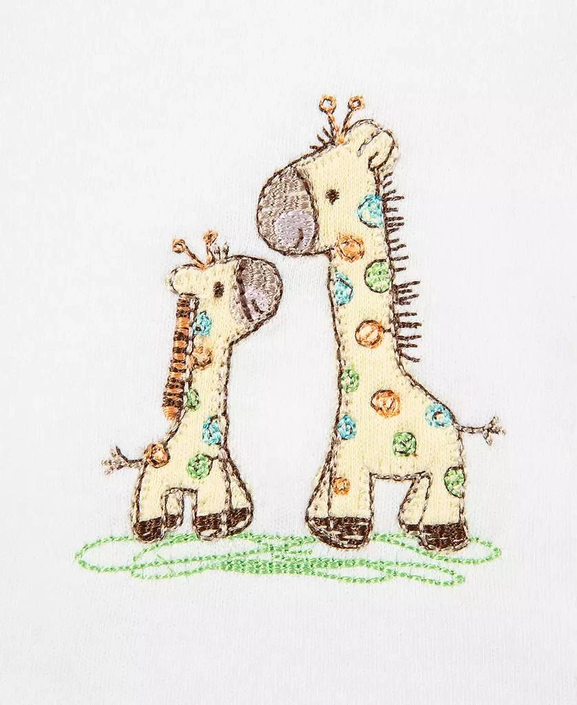 商品Little Me|Baby Boys and Baby Girls Giraffe Bibs and Burp Cloth,价格¥100,第3张图片详细描述