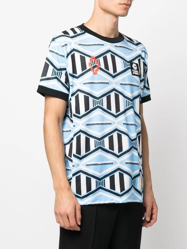 商品Marcelo Burlon|Marcelo Burlon FOLK SPORT FOOTBALL T-shirt,价格¥773,第4张图片详细描述