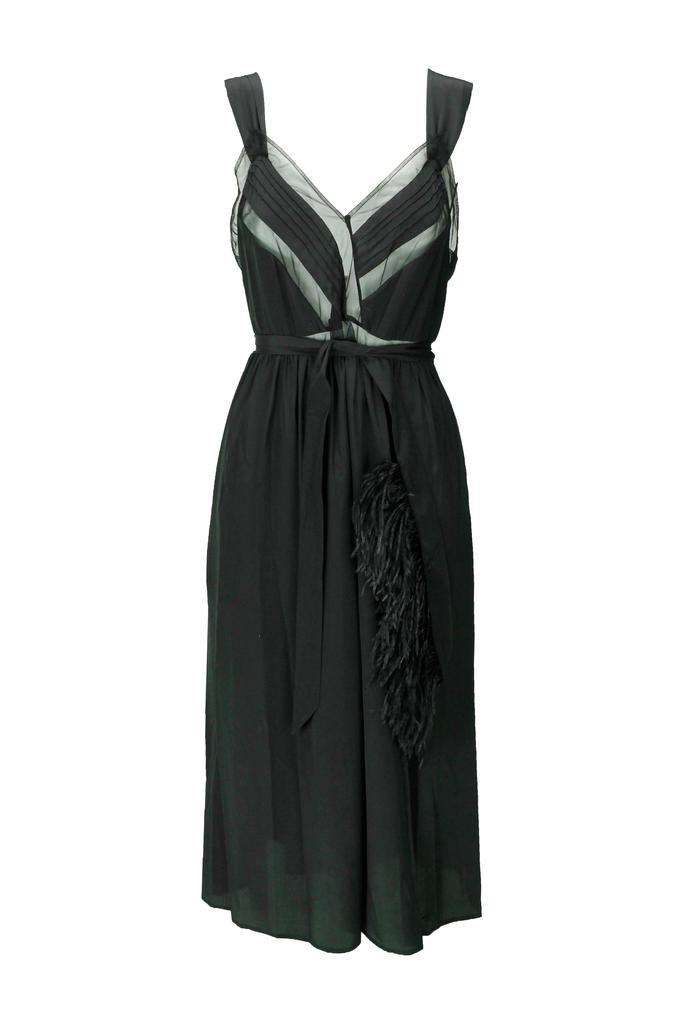 商品Simone Rocha|Feather-embellished strap dress,价格¥4230,第1张图片