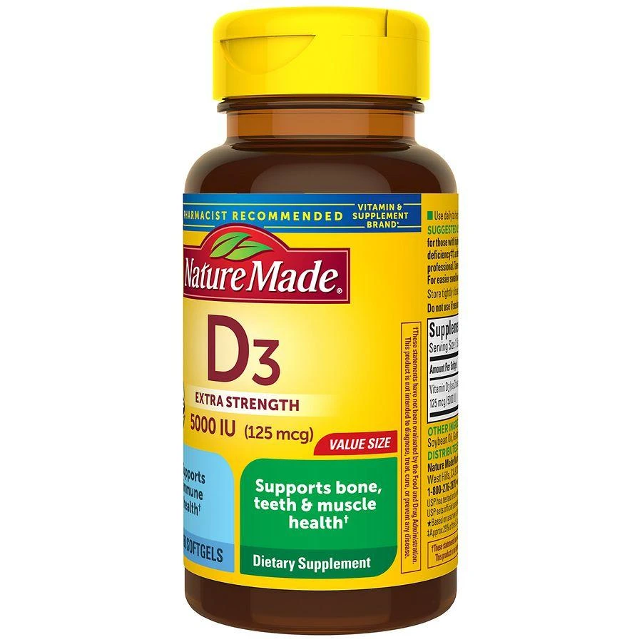 Extra Strength Vitamin D3 5000 IU (125 mcg) Softgels 商品