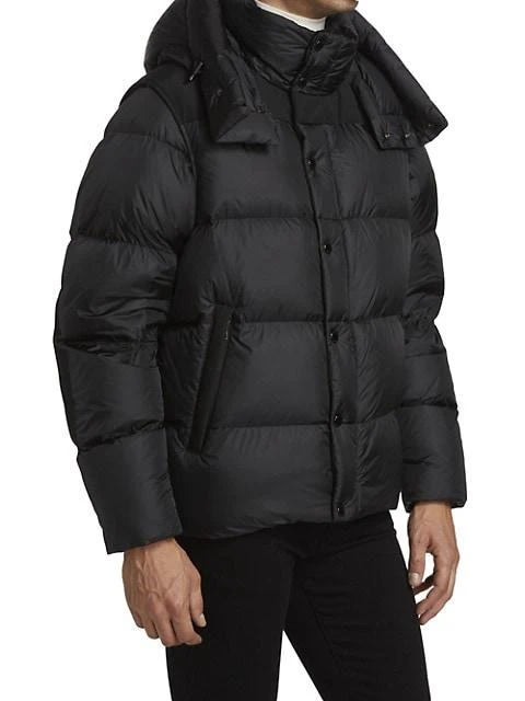 商品Burberry|Detachable Sleeve Hooded Puffer Jacket,价格¥12277,第4张图片详细描述