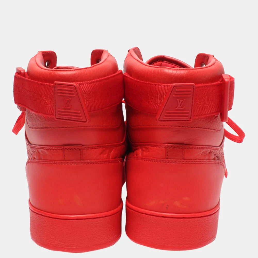 商品[二手商品] Louis Vuitton|Louis Vuitton Red Monogram Rivoli Sneakers SIZE 8 1/2/EU 39,价格¥7529,第2张图片详细描述