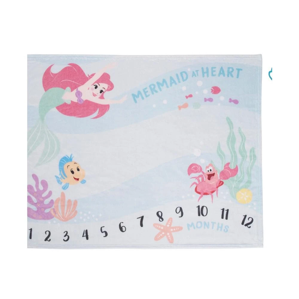 商品Disney|The Little Mermaid Super Soft Milestone Baby Blanket Set, 2 Piece,价格¥658,第1张图片
