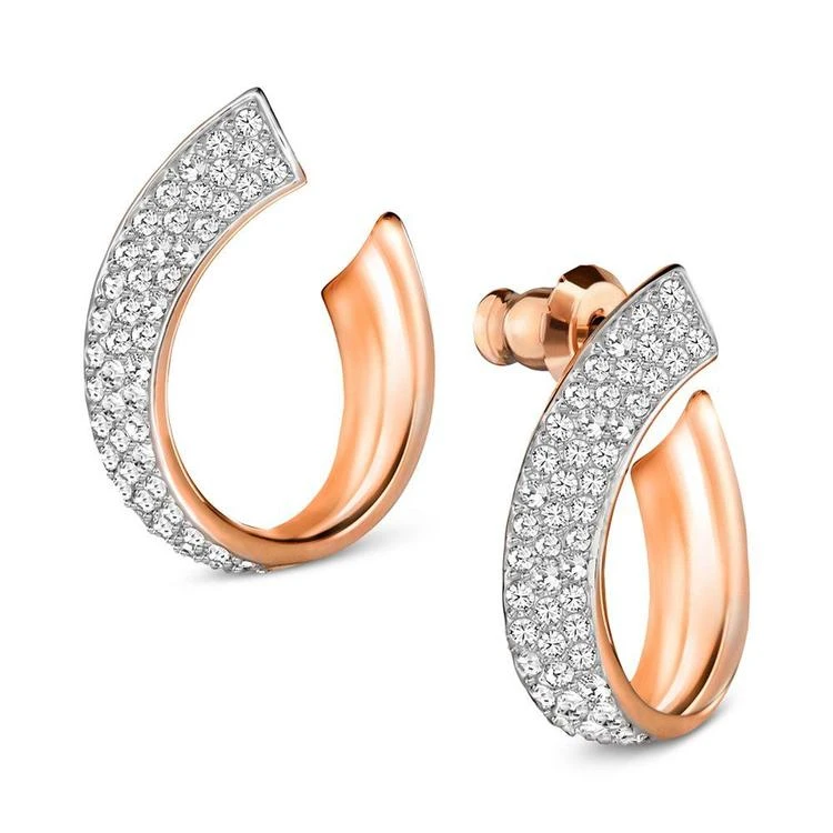 商品Swarovski|Pavé Swirl Stud Earrings,价格¥517,第1张图片