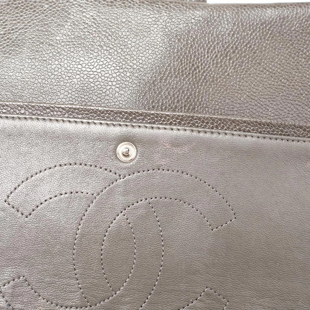 Chanel Grey Quilted Caviar Leather Maxi Classic Double Flap Bag 商品